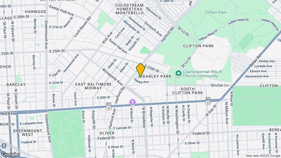1607 Cliftview Ave Map and Location Details