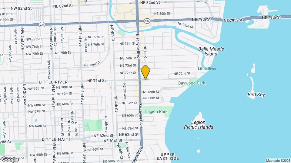 640 NE 71st St Map and Location Details