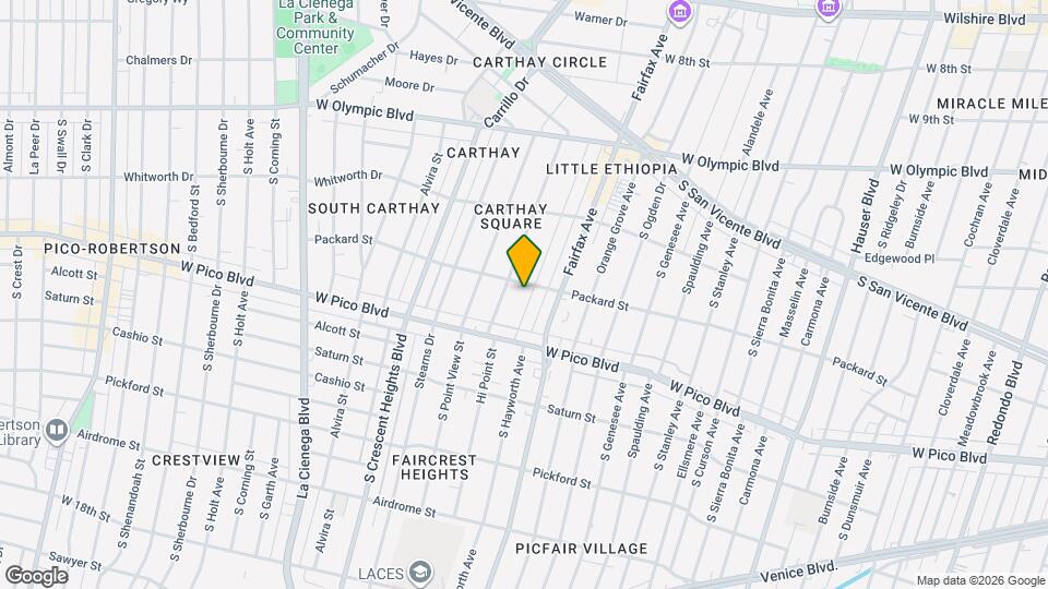 1211 S Hayworth Ave, Unit 1211 S. Hayworth Ave Map and Location Details