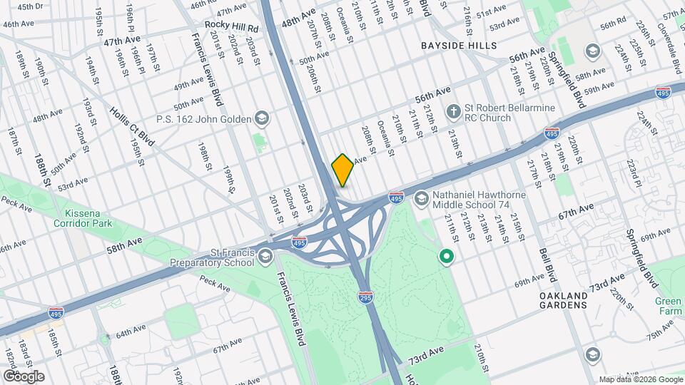 58-41 205th St Map and Location Details