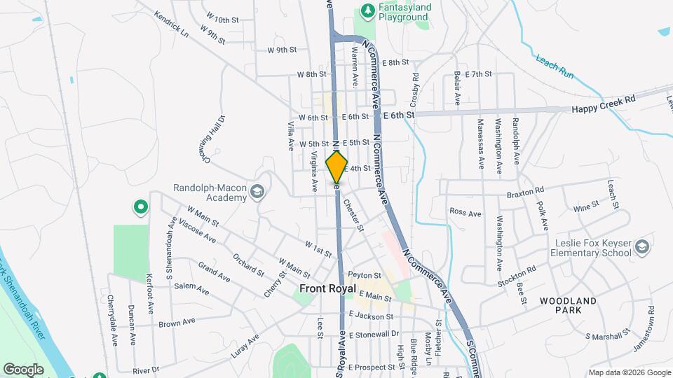 318 N Royal Ave Map and Location Details