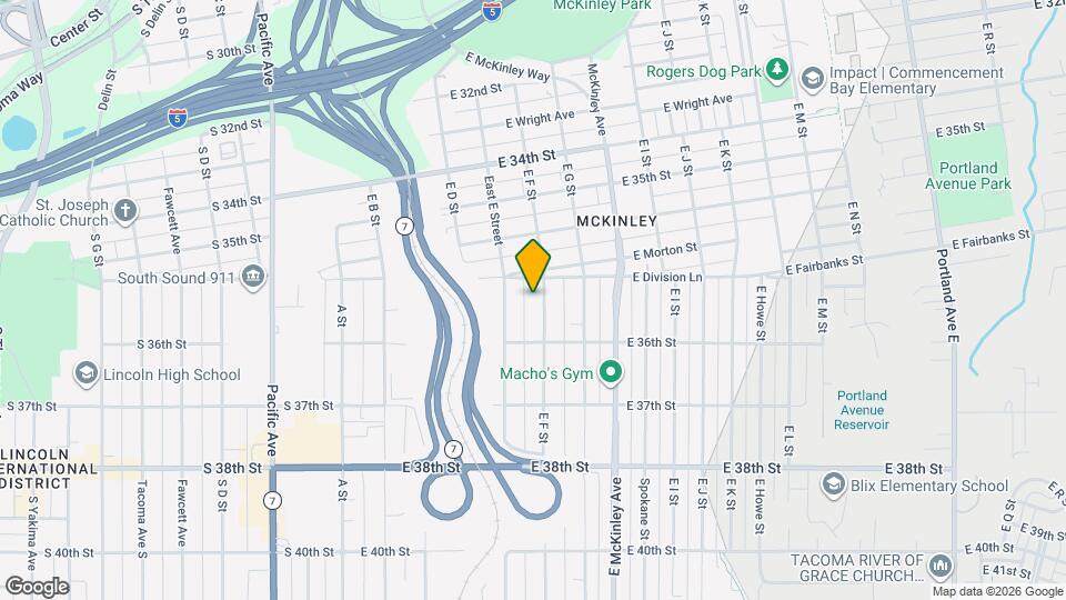 3572 E F St Map and Location Details