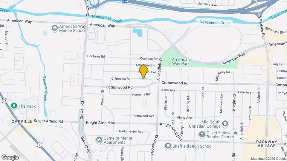 4201 Chippewa Rd Map and Location Details