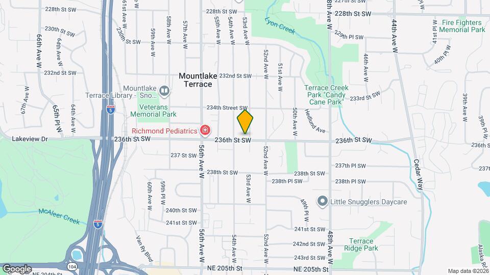 5303 236th St SW Map and Location Details