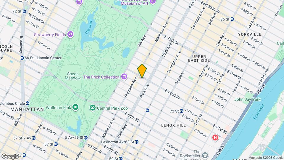 40 E 72nd St Map and Location Details