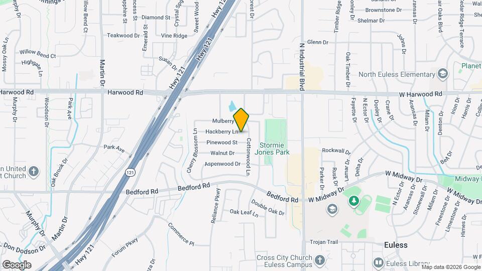3824 Hackberry Ln Map and Location Details