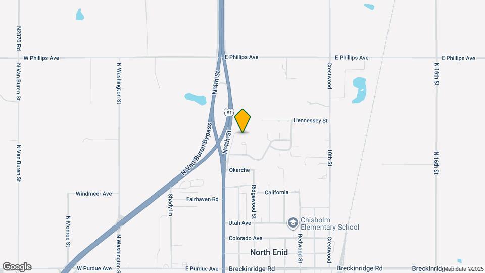 421 Waurika Map and Location Details