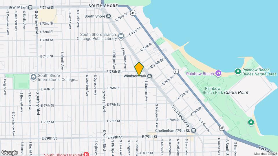 7527 S Colfax Ave Map and Location Details