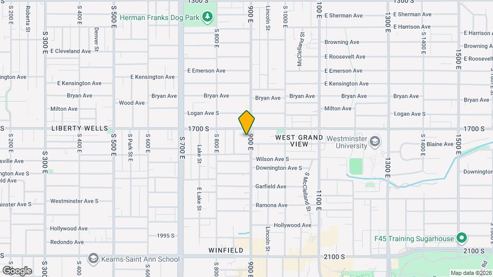 1722 S 900 E Mapa y Detalles de la Ubicación