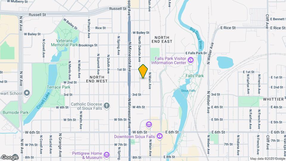 802 N Dakota Ave Map and Location Details