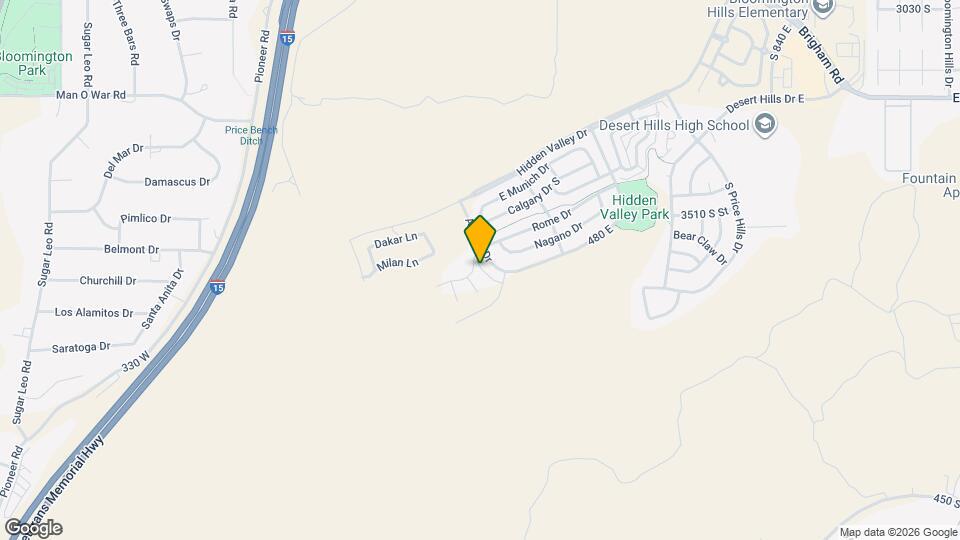 3628 S Atlanta Ln Map and Location Details