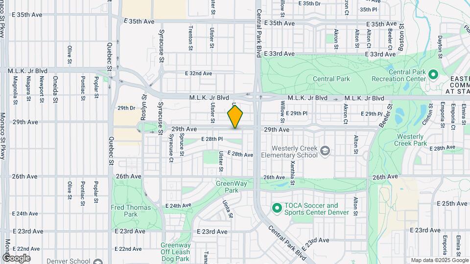 8210 E 29th Ave Map and Location Details