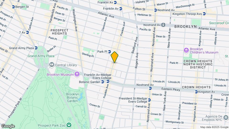 747 Franklin Ave Mapa y Detalles de la Ubicación