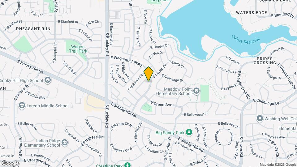 17312 E Wagontrail Pkwy Map and Location Details