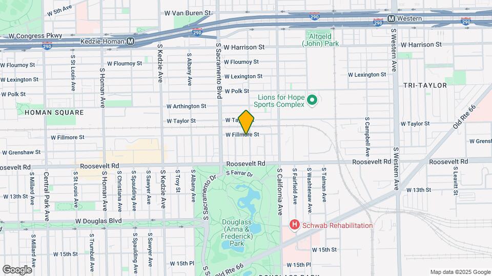1104 S Francisco Ave Map and Location Details