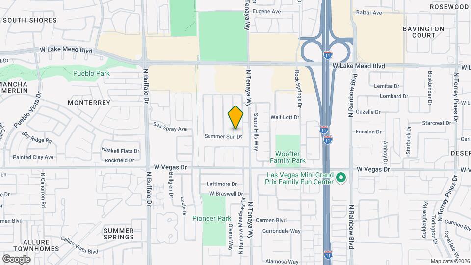 1708 Sierra Valley Way Map and Location Details