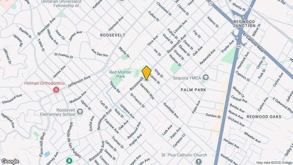 1128 McKinley St Map and Location Details