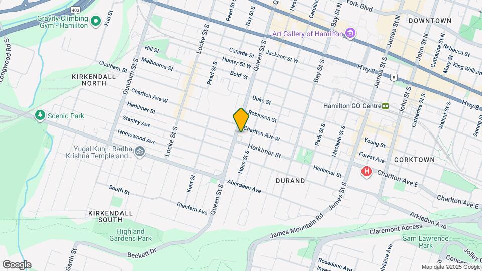 241 Queen St S Map and Location Details