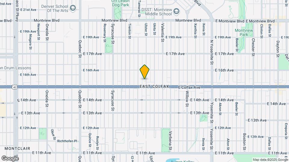 1537 Ulster St Map and Location Details