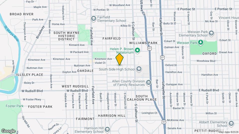 3509 Webster St Map and Location Details
