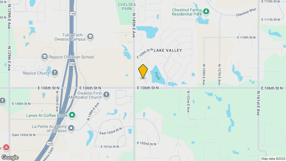 10702 N 146th E Ave Map and Location Details