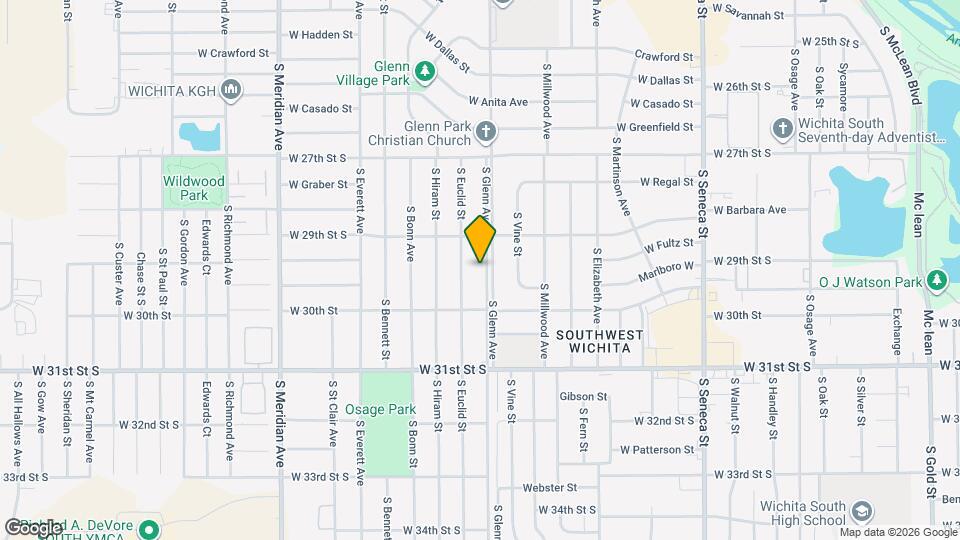 3039 S Glenn Ave Map and Location Details