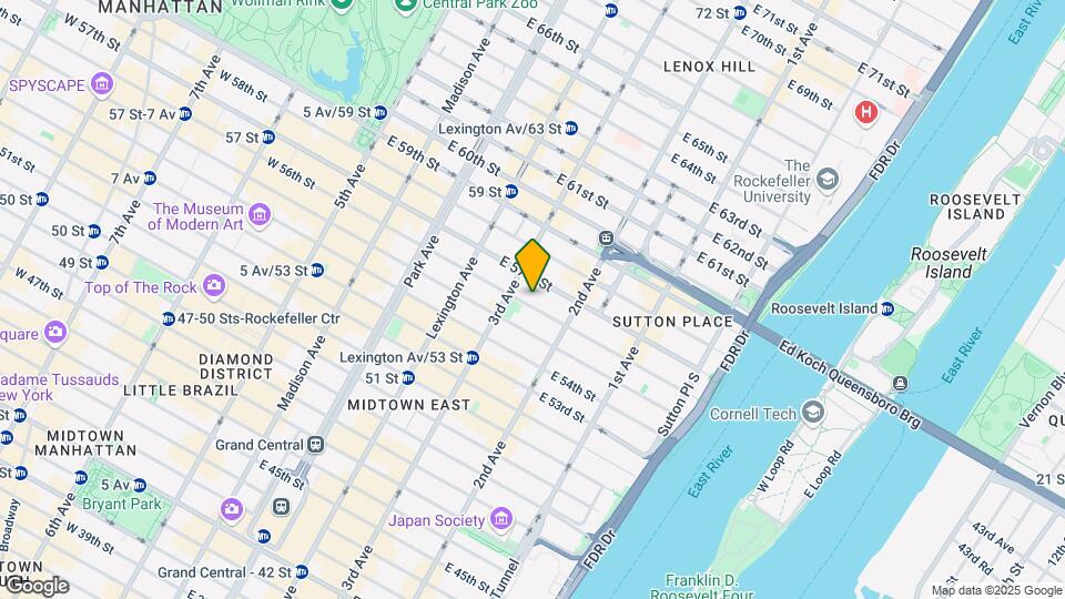 209 E 56th St Map and Location Details