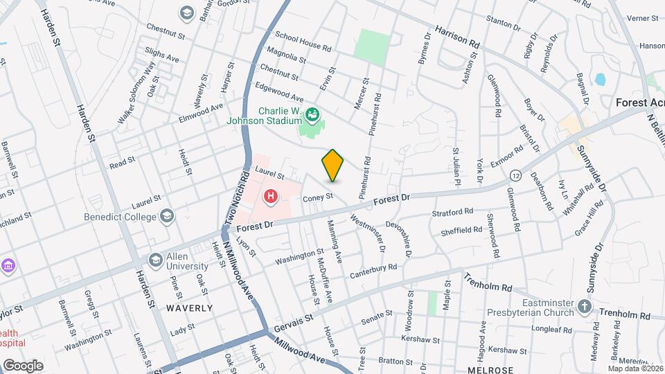 1706 Westminster Dr Map and Location Details