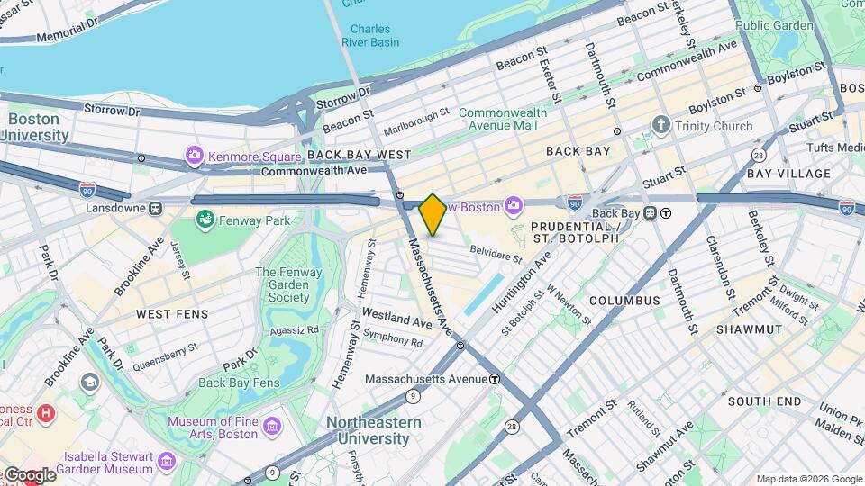 15 Belvidere St Map and Location Details