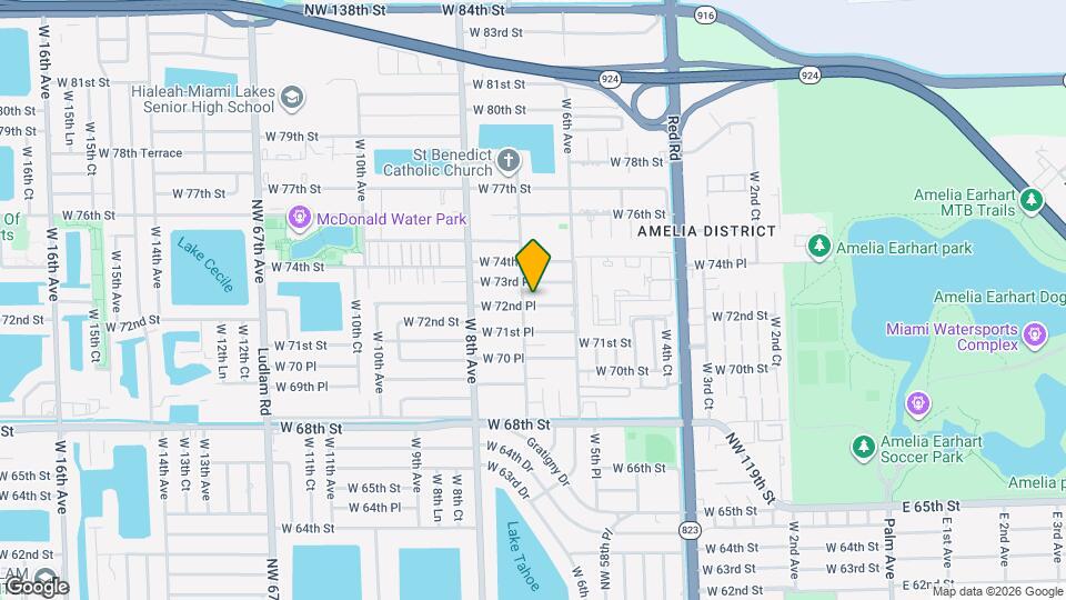 685 W 72nd Pl, Unit A1 Map and Location Details