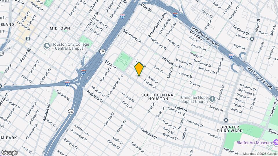 3101 Live Oak St Map and Location Details