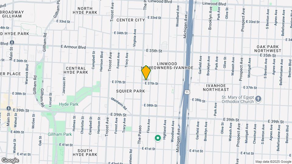 1406 E 37th St Map and Location Details