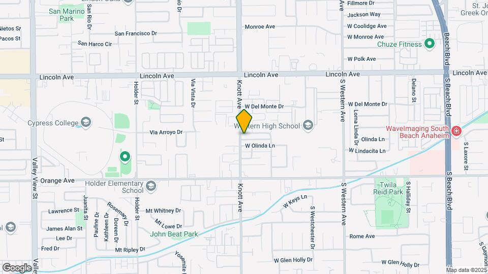 3444 W Danbrook Ave Mapa y Detalles de la Ubicación