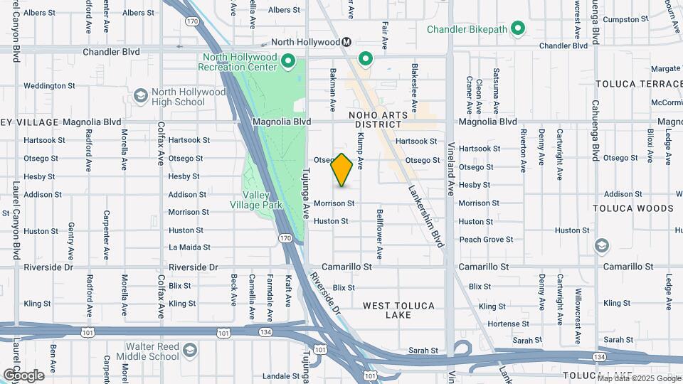 5016 Bakman Ave Map and Location Details