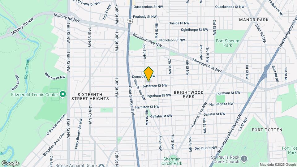 5401-5407 9th St NW Map and Location Details