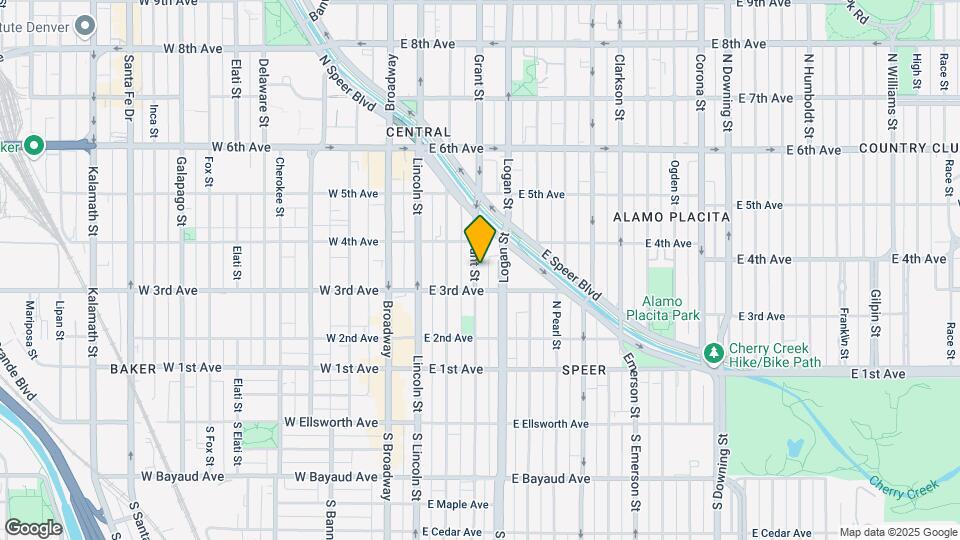 336 N Grant St Map and Location Details