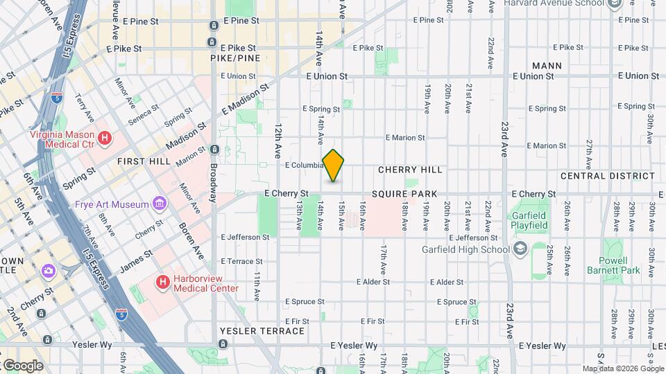 1414 E Cherry St Map and Location Details