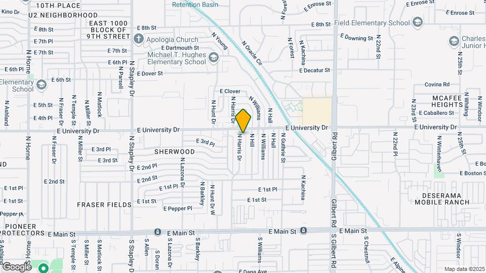 343 N Harris Dr Map and Location Details