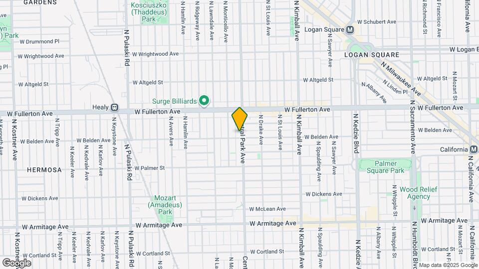 2302 N Central Park Ave Map and Location Details