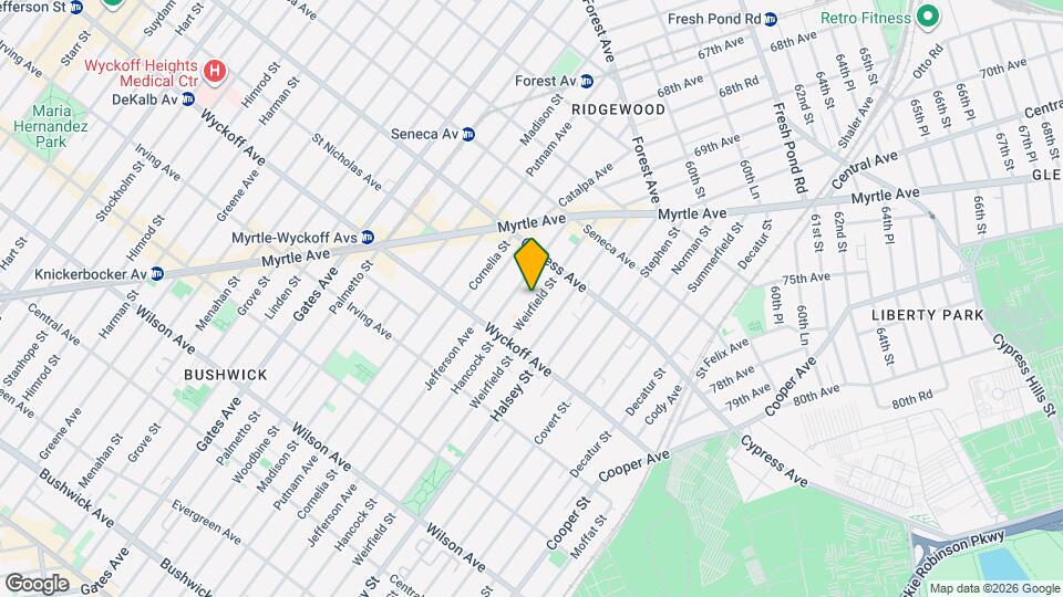 16-53 Weirfield St Mapa y Detalles de la Ubicación