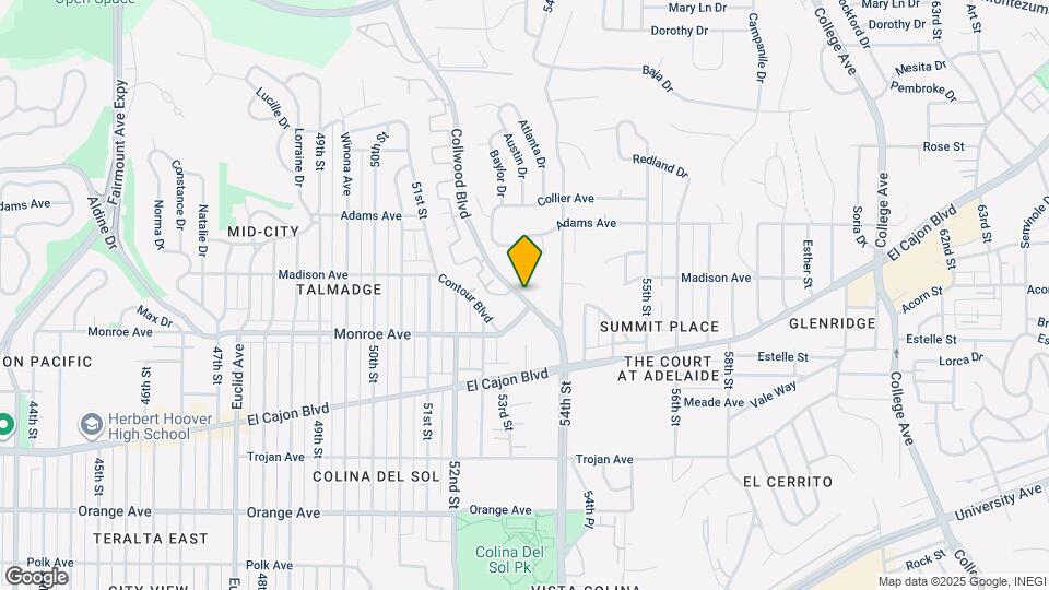4545 Collwood Blvd Map and Location Details