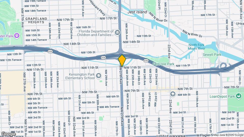 1099 NW 27th Ave Map and Location Details