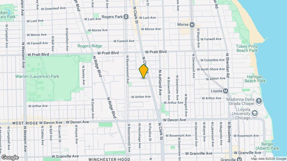 1707 W Wallen Ave Map and Location Details