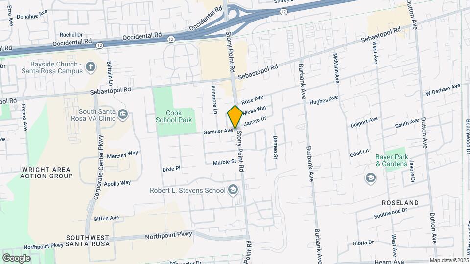 1203 Stony Point Rd Map and Location Details