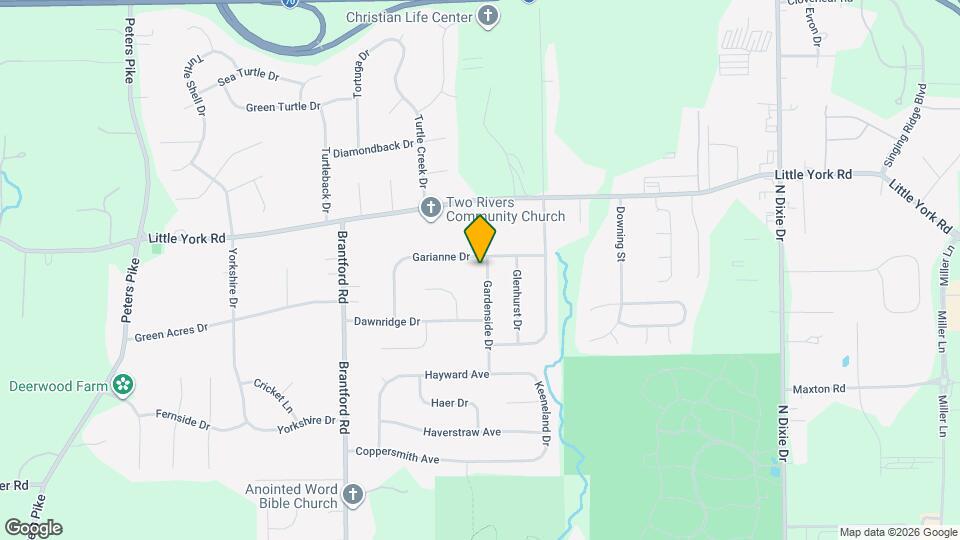 7589 Gardenside Dr Map and Location Details