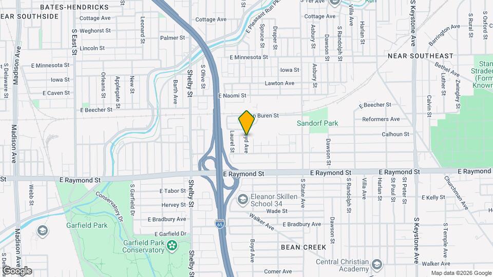 2020 Boyd Ave Map and Location Details