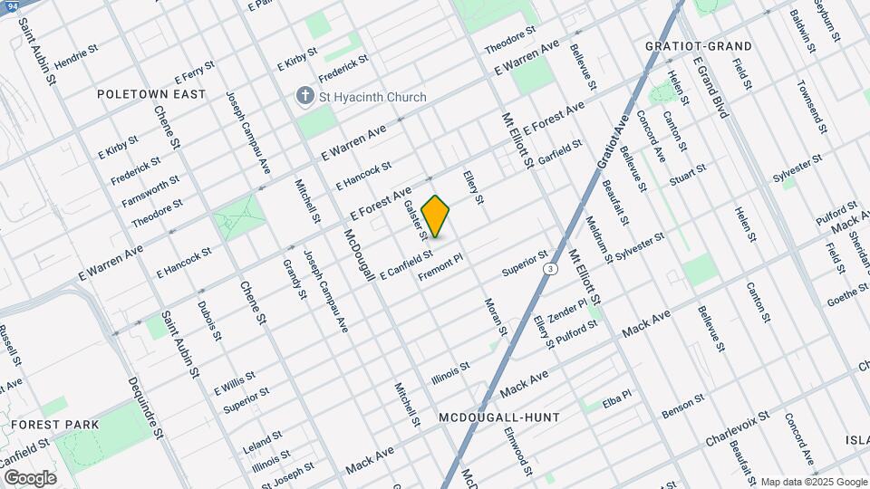 3415 E Canfield St Map and Location Details