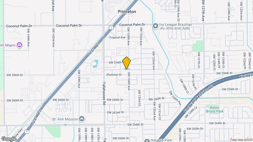 13412 SW 255th Terrace Map and Location Details