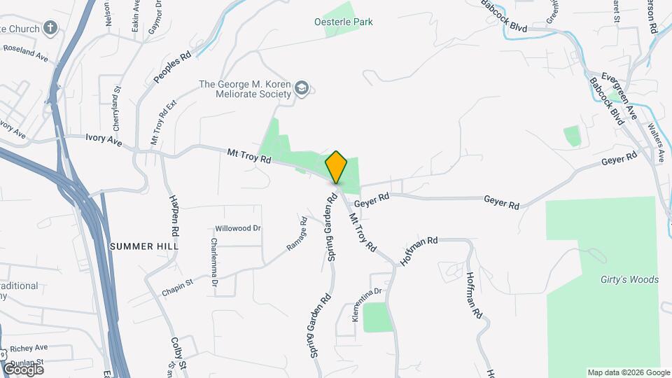 3915 Mt Troy Rd Map and Location Details