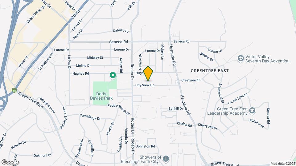 Small 1-bedroom apartment in victorville Map and Location Details
